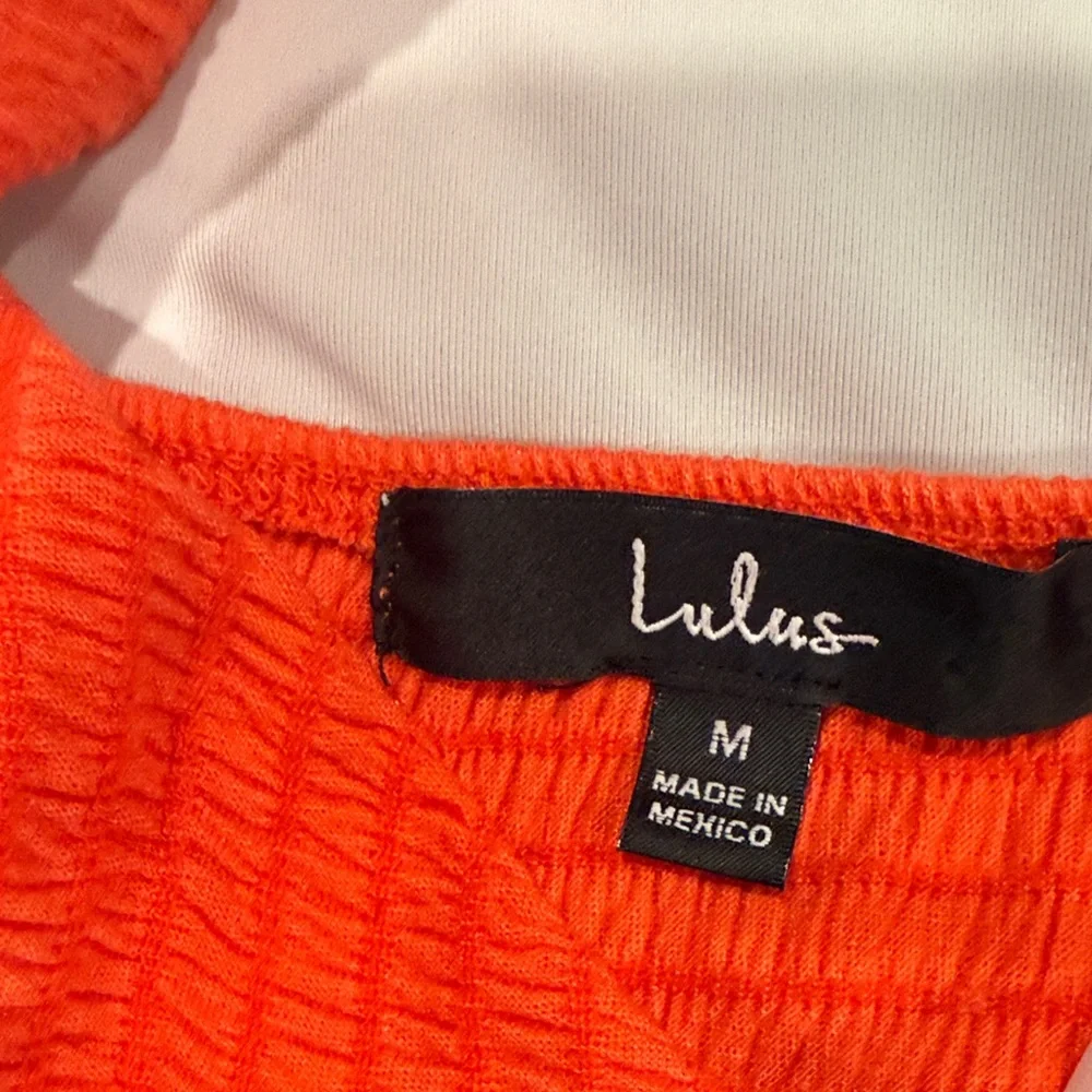 Lulu’s Orange Halter Dress Size M NWOT - Picture 3 of 7